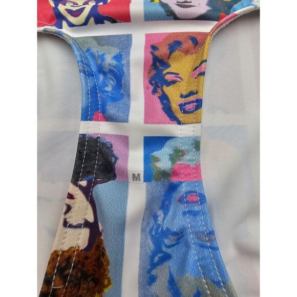 Blackmilk Women's Size M Marilyn Monroe And James Lillis Pop Art Swimsuit - Picture 5 of 8
